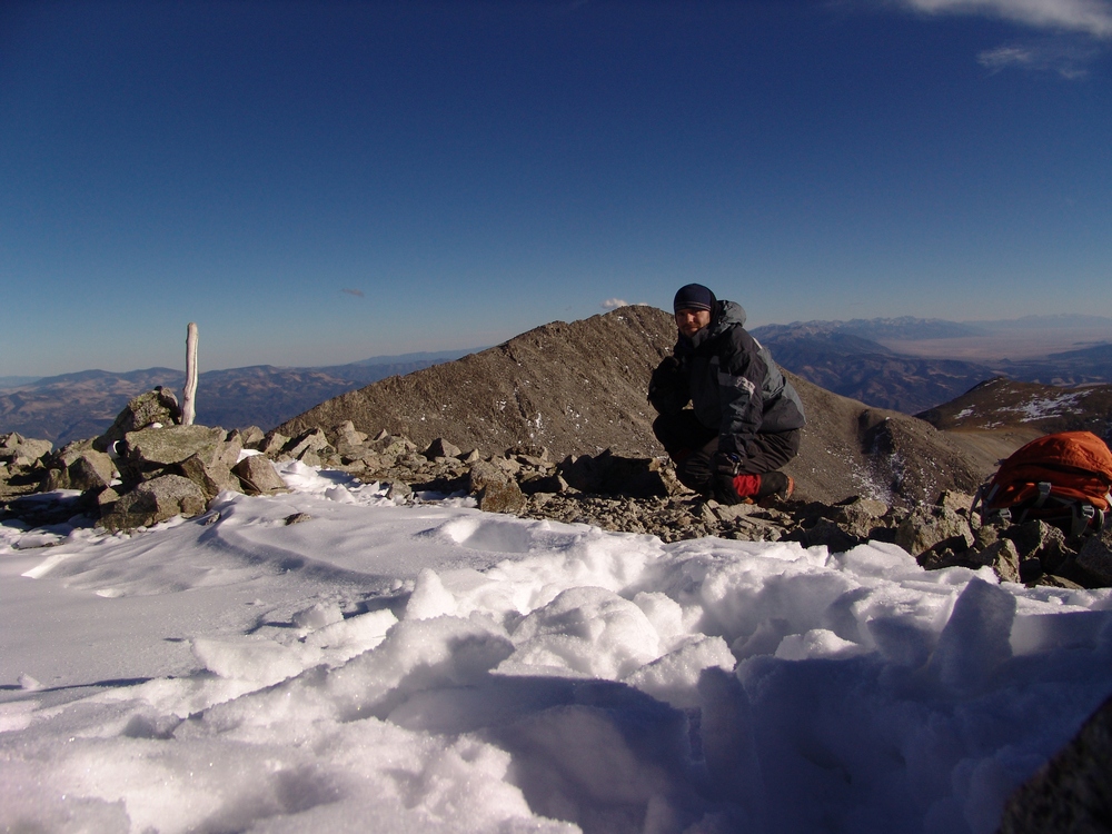 Matt on the Tabeguache Summit